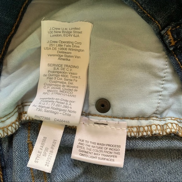 J CREW High-Rise Skinny Button Fly Jeans - Picture 8 of 10